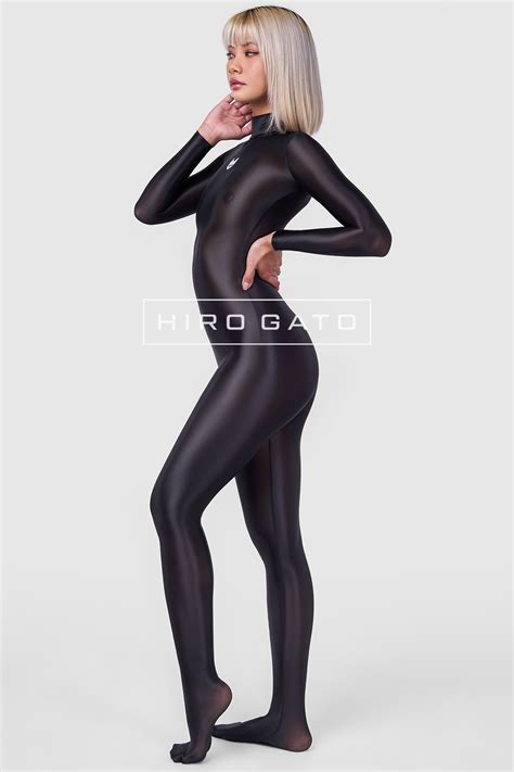 nylon catsuits|Sheer Nylon Catsuit Black Shiny Spandex .